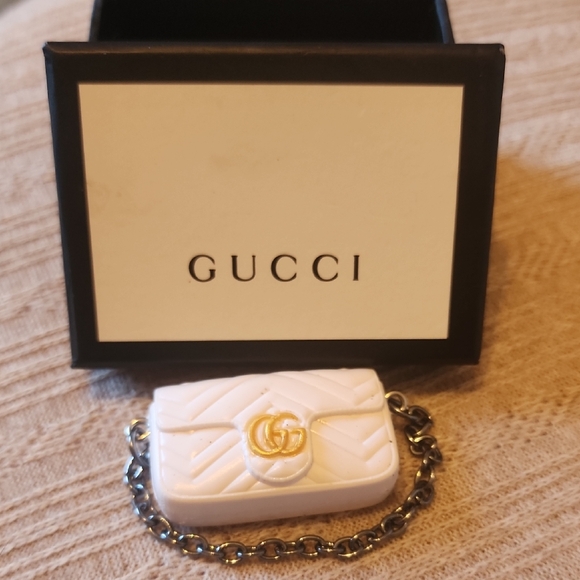 no brand Handbags - Fashion White Quilted Mini Bag with Gold GG